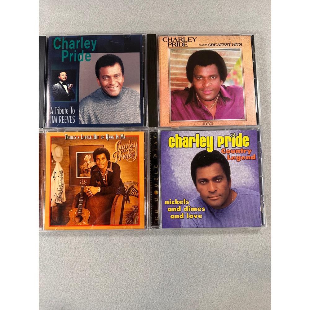 Charley Pride 4 CD Lot Tribute to Jim Reeves Greatest Hits Hank Williams VG+